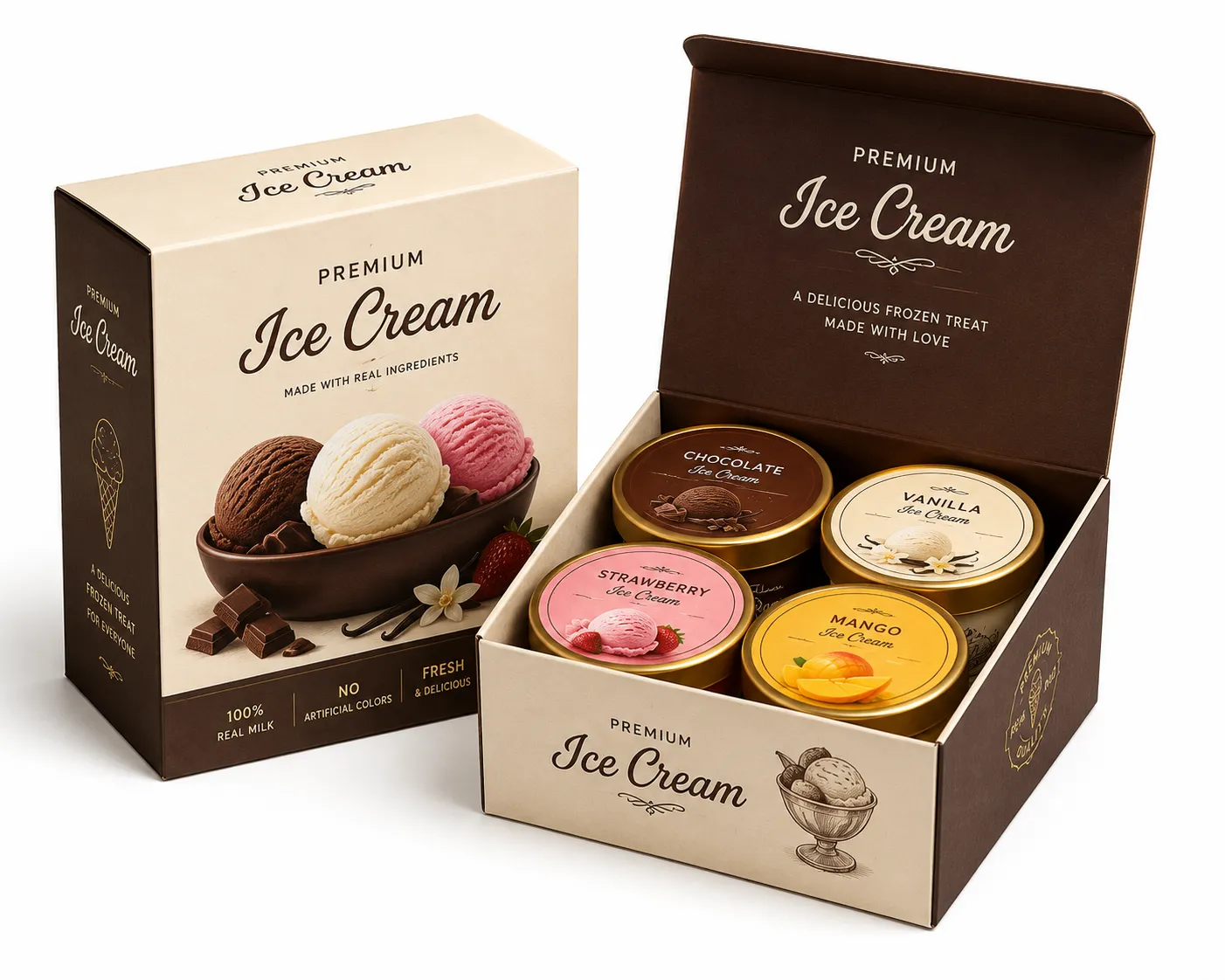 Ice Cream Packaging Boxes